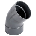 Codo sanitario 45° PVC SDR32.5 pared delgada 38 mm (1-1/2")