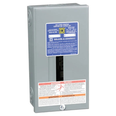 Centro de carga de sobreponer 2-4 circuitos 70A 120/240V UL Square D QO24L70S