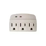 Protector de voltaje 3 tomas 2 luces piloto 15A 110V Eagle 1147CP