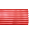 Lamina techo ondulada esmaltada roja 0.46 mm x 1.06 x 1.83 metros