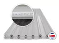 Lamina techo rectangular esmaltada blanca 0.42 mm x 1.06 x 3.66 metros ArcelorMittal