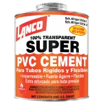 Pegamento transparente Super PVC Cement 1/16 galon Lanco SM244-7