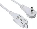 Extension electrica 3 tomas 5 metros blanca 13A 16AWG Volteck ED-5B / 48018