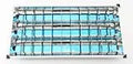 Lampara empotrada para techo blanca 3 luces blanca 36 W T8 64 02844-11
