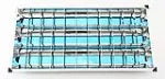 Lampara empotrada para techo blanca 3 luces blanca 36 W T8 64 02844-11