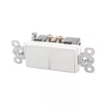 Interruptor doble 15A 220V blanco Decor Eagle UL3282-W