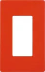Placa sencilla con tornillo oculto roja Decor Eagle 2151ST-RD