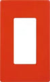 Placa sencilla con tornillo oculto roja Decor Eagle 2151ST-RD