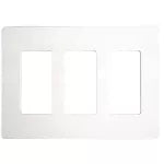 Placa triple blanco Decor Eagle 2163ST-W