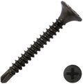 Tornillo gypsum negro punta broca 6 x 1-1/4 (100 por paquete)