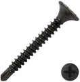 Tornillo gypsum negro punta broca 6 x 1-1/4 (100 por paquete)