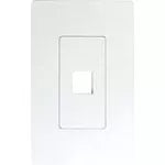 Placa sencilla para conector jack blanca Decor Eagle 8871-W