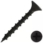 Tornillo gypsum negro punta corriente rosca gruesa 6 x 1-1/2 (100 por paquete)