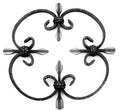 Roseta lanza 250 mm (10 x 5 mm) hierro forjado decorativo para rejas 23/1