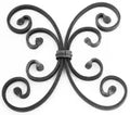 Roseta mariposa 250 mm (12 x 6 mm) hierro forjado decorativo para rejas 33/2