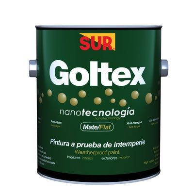 Pintura mate Goltex 1000 cuarto Sur  (blanco)