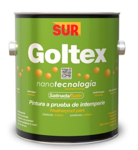 Pintura satinada Goltex 1100 cuarto Sur  (blanco)