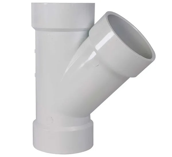 Yee sanitaria PVC SCH40 pared gruesa 38 mm (1-1/2")