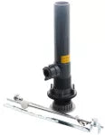 Desagüe para lavatorio 32 x 200 mm (1-1/4" x 8") automático plástico gris