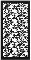 Panel decorativo metalico 1.22 x 2.44 metros (2 mm) enredadera negro Decopanel