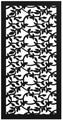 Panel decorativo metalico 1.22 x 2.44 metros (2 mm) enredadera negro Decopanel