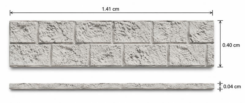 Baldosa horizontal Tipo BloCK 1.41X0.40X0.04