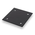 Placa de hierro negro 20 x 20 cm 3/4" con perforaciones