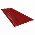 Lamina techo rectangular esmaltada roja 0.42 mm x 1.06 x metro ArcelorMittal
