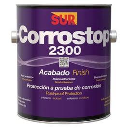 Acabado anticorrosivo satinado Corrostop 2300 cuarto Sur  (negro)