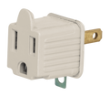 Adaptador polarizado para enchufe 15A 127V (3 a 2) gris Volteck AD-32G / 46254 (2 por paquete)