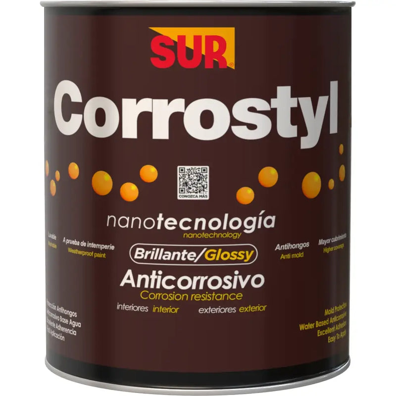 Anticorrosivo Corrostyl brillante cuarto Sur  (teja)