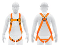 Arnes cuerpo completo 3 anillos posicionamiento y contra caidas Truper