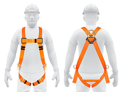 Arnes cuerpo completo 3 anillos posicionamiento y contra caidas Truper