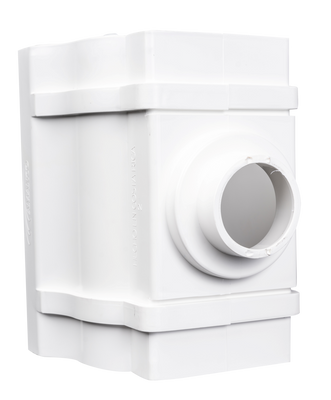Boquilla para canoa PVC pecho paloma (colonial) redonda 75 mm (3")
