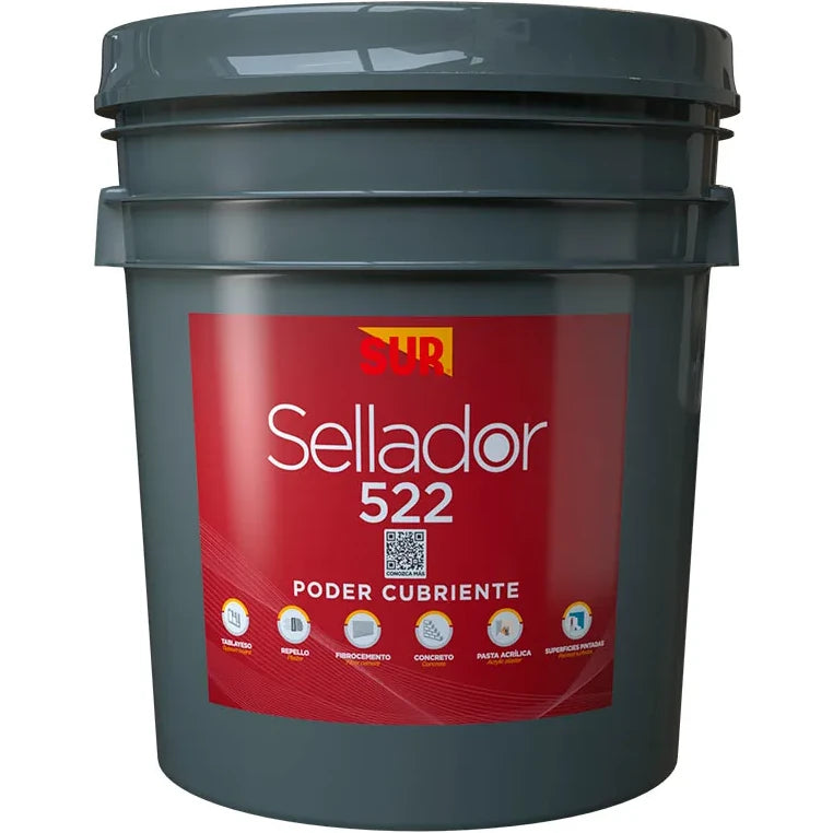 Sellador para concreto 522 cubeta Sur 0052200005 (blanco)
