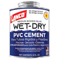 Pegamento PVC agua fria y caliente Wet-Dry azul 1/8 galon Lanco SM248-6