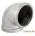 Codo HG 90° 50 mm (2") cedula 40