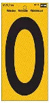 Numero para puerta #0 de pastico reflectivo 6" 30810