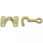 Aldaba de privacidad con gancho V1841 laton National Hardware N211-938 (2 por paquete)