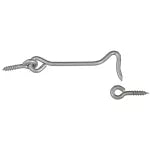 Gancho y anillo 4" zincado National Hardware N226-373