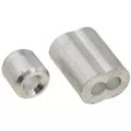 Gaza aluminio para cable de acero 1/8" aluminio National Hardware N283-853 (2 por paquete)