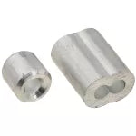 Gaza aluminio para cable de acero 1/8" aluminio National Hardware N283-853 (2 por paquete)