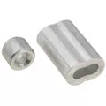 Gaza aluminio para cable de acero 3/16" aluminio National Hardware N283-861 (2 por paquete)
