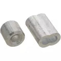 Gaza alumino para cable de acero 1/4" aluminio National Hardware N283-879 (2 por paquete)
