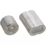 Gaza alumino para cable de acero 1/4" aluminio National Hardware N283-879 (2 por paquete)