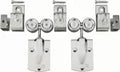 Carrito para riel de porton con soporte 450 libras (225 libras por rodin) National Hardware N112-128 (2 por paquete)