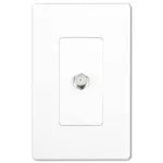 Conector para TV coaxial blanco Eagle UL2162-W