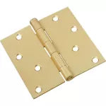 Bisagra de puerta 4" x 4" dorada National Hardware N176-644 (sust. N830-231)