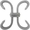 Roseta de presion 95 x 95 mm (12 x 6 mm) hierro forjado decorativo para rejas 37/3