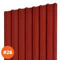 Lamina techo rectangular esmaltada roja 0.38 mm x 1.06 x 3.66 metros Metalco